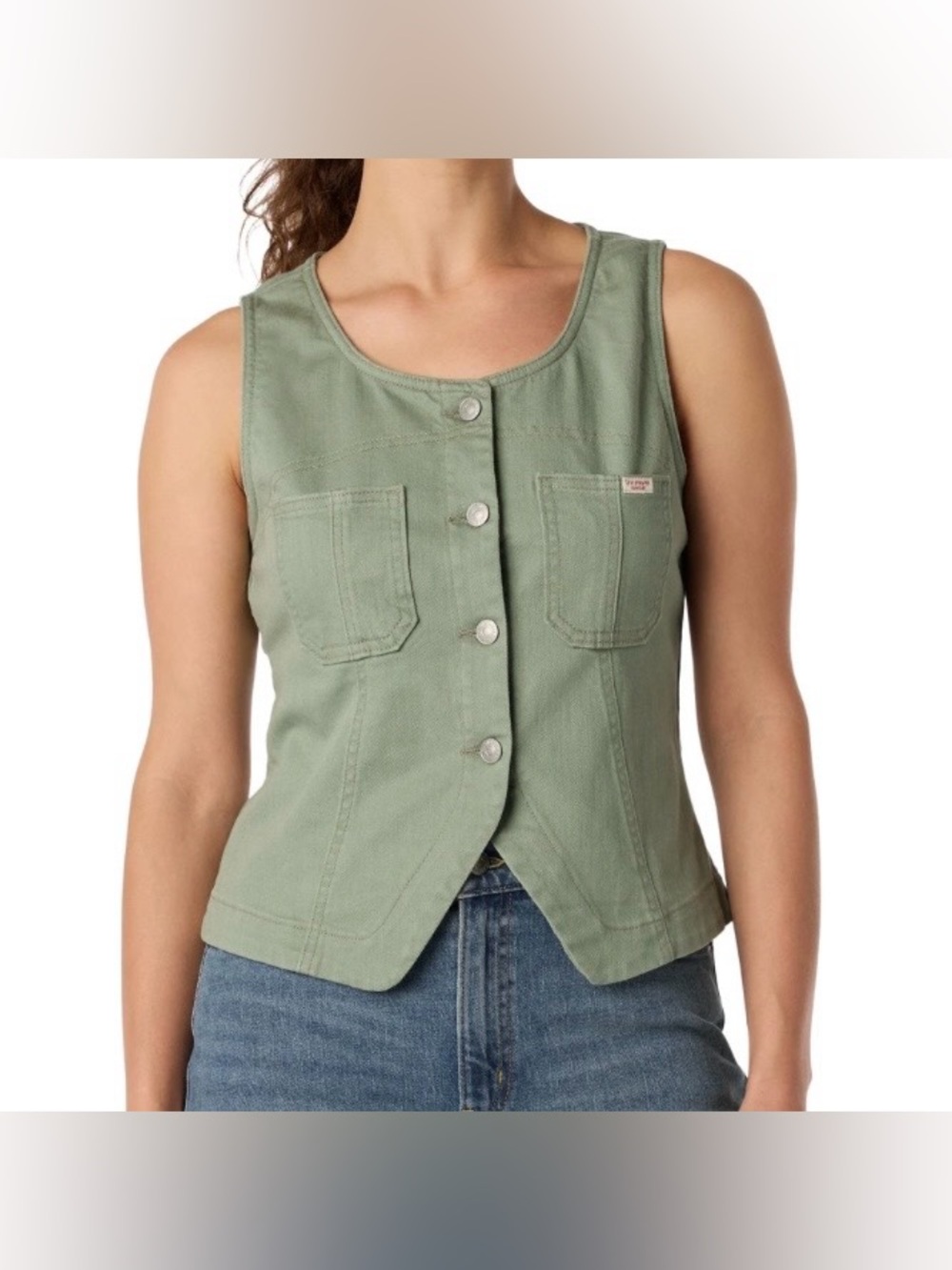 NWT Signature by Levi Strauss & Co Vintage Western Vest Size Large